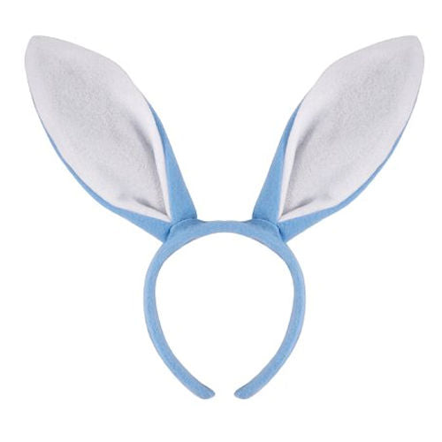 Blue Bunny Ears On Headband