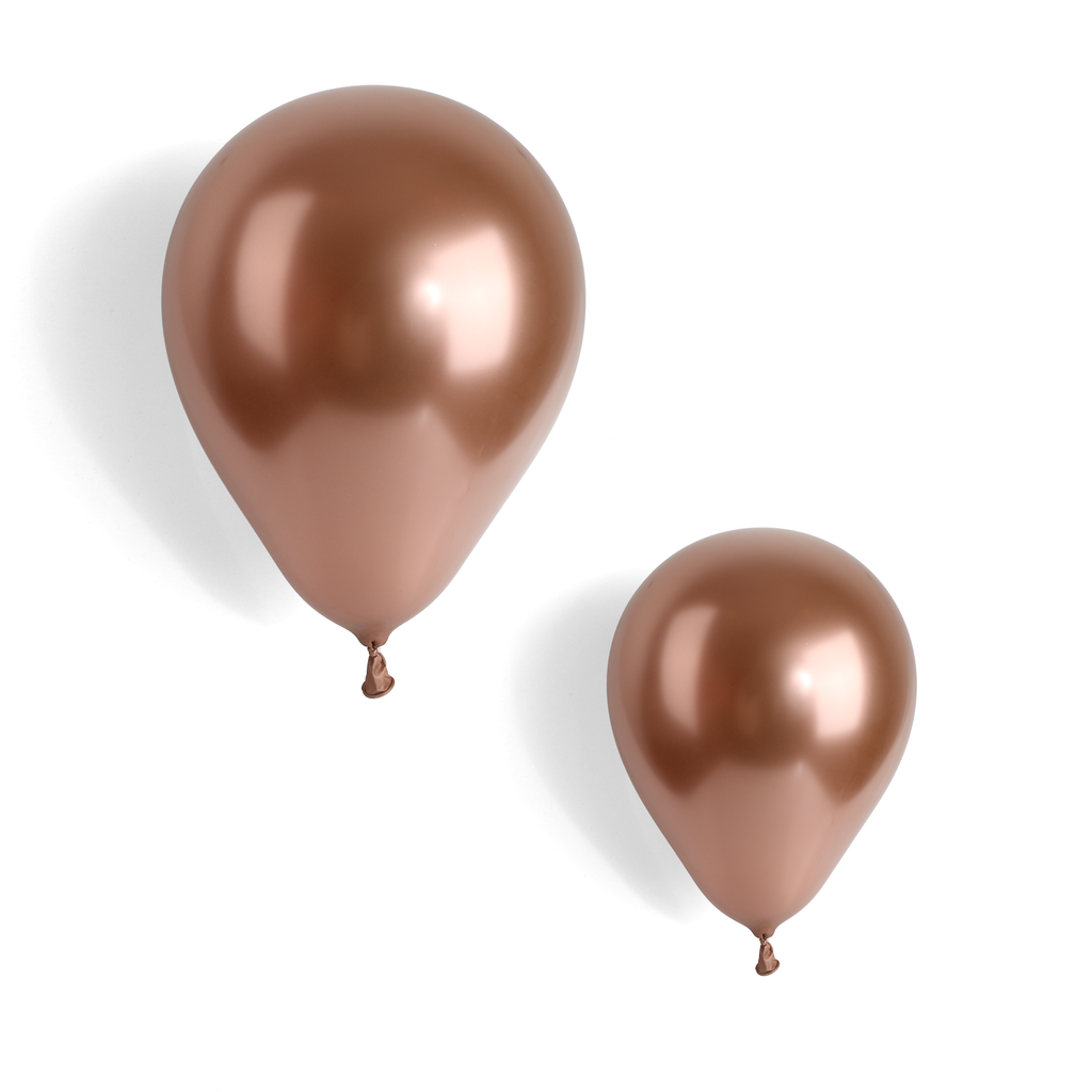 50 Metallic Rose Gold 12" Latex Balloons