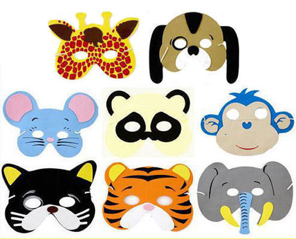 6 Foam Animal Masks