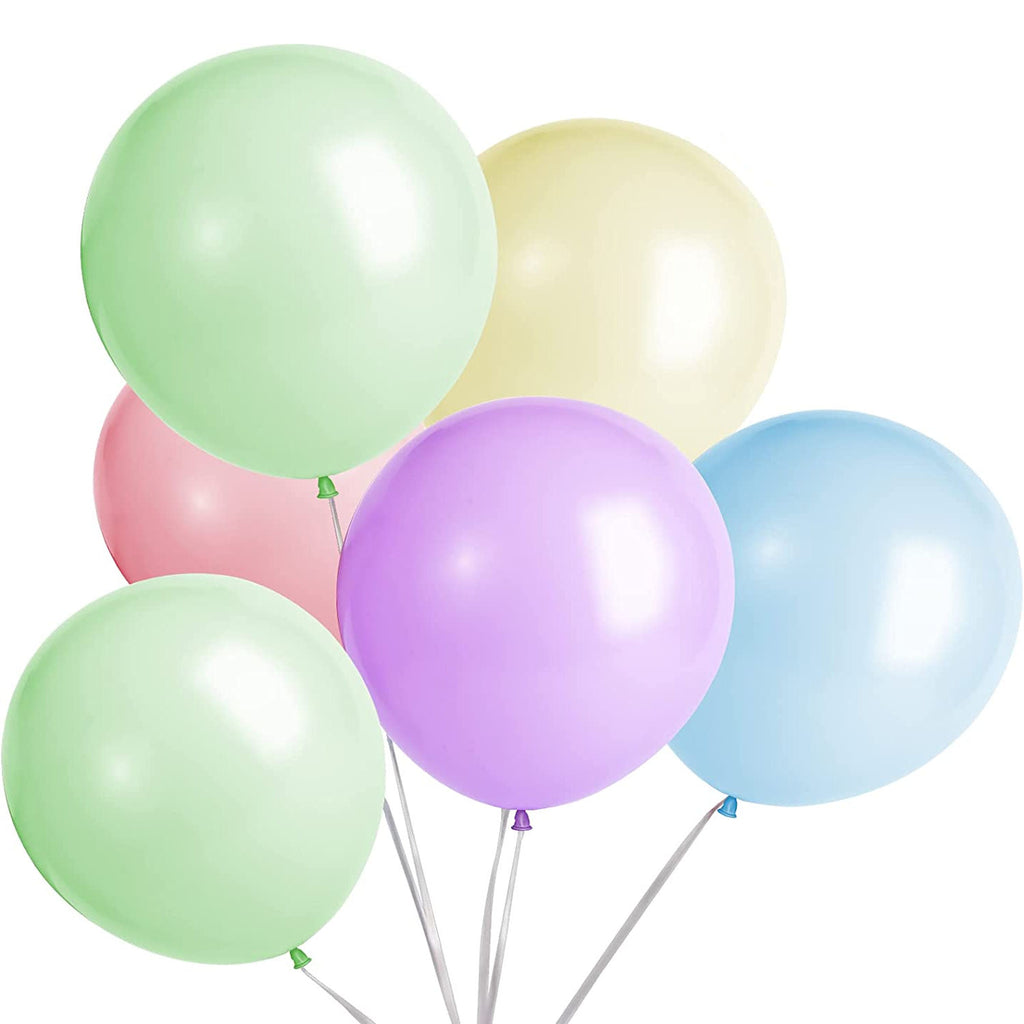 10 Pastel Assorted 12" Latex Balloons