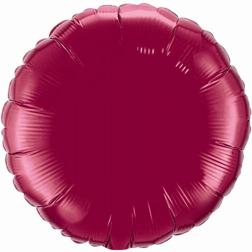 Burgundy Foil Round Balloon