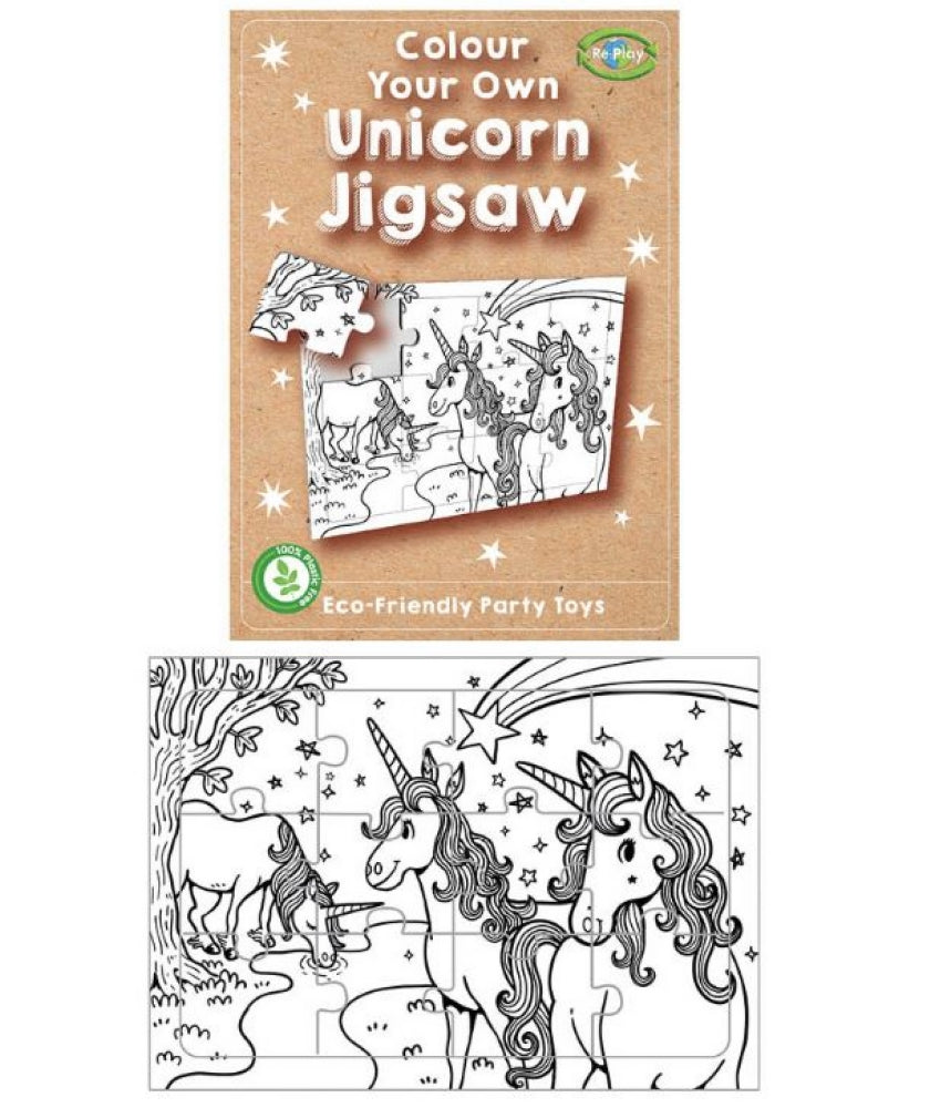 Re:Play Mini Unicorn Colour Your Own Jigsaw Puzzle