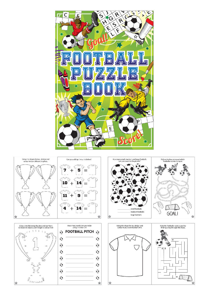 6 Football Puzzle Books