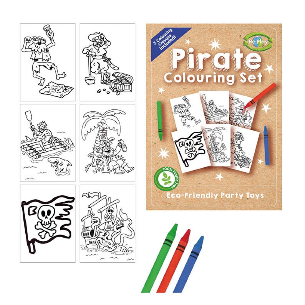 Re:Play Pirate A6 Colouring Set