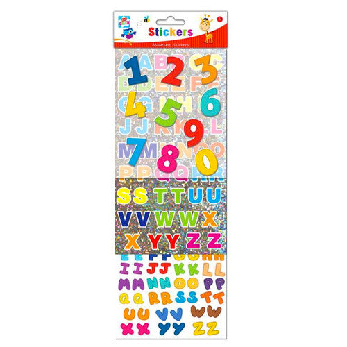 Assorted Number & Letter Stickers