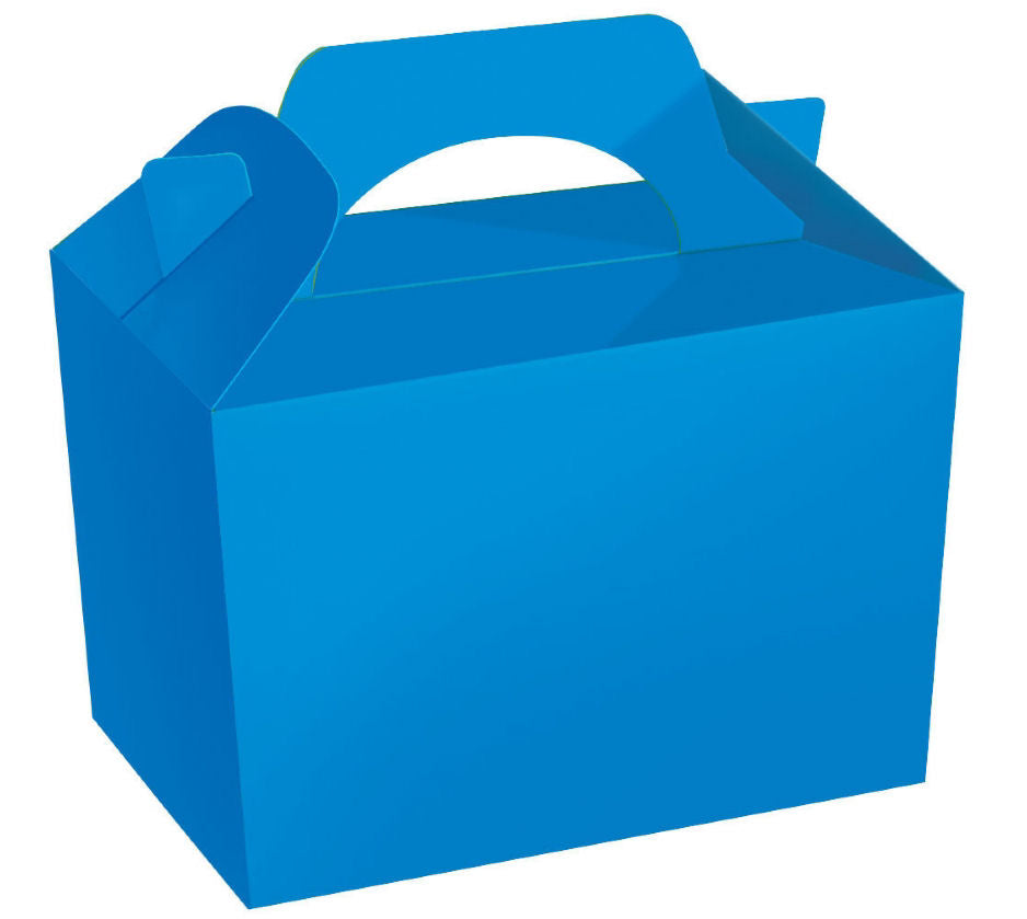 10 Royal Blue Party Lunch Boxes