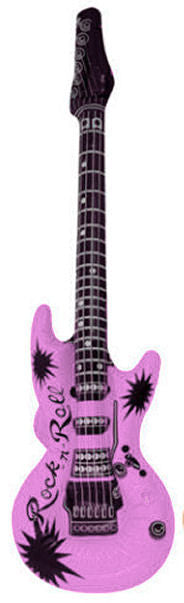 Inflatable Baby Pink Guitar