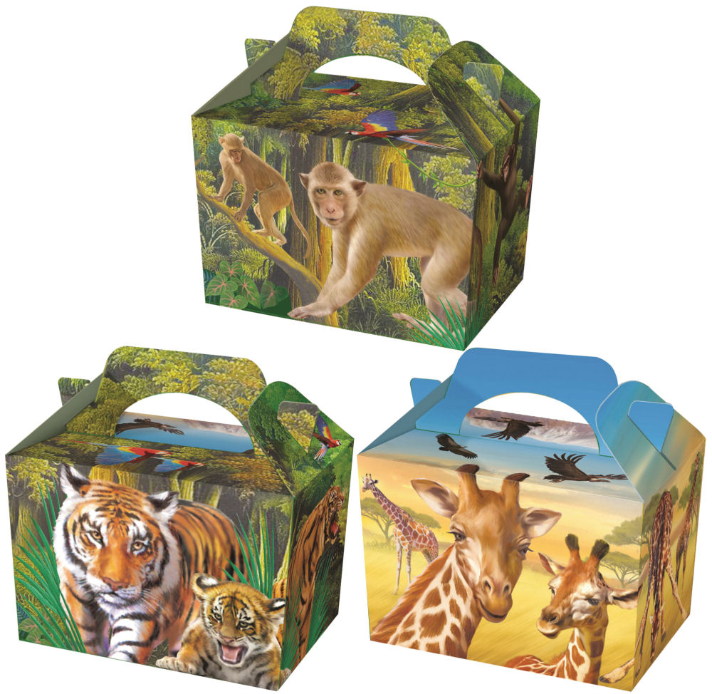 10 Wild Animal Party Lunch Boxes