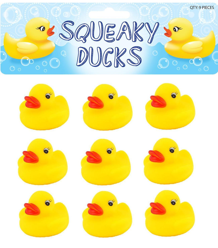 9 Rubber Ducks - 5cm