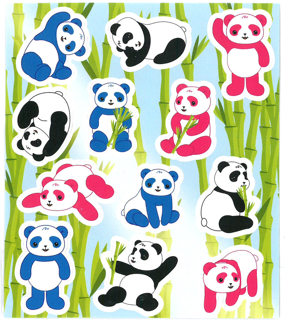 6 Panda Sticker Sheets