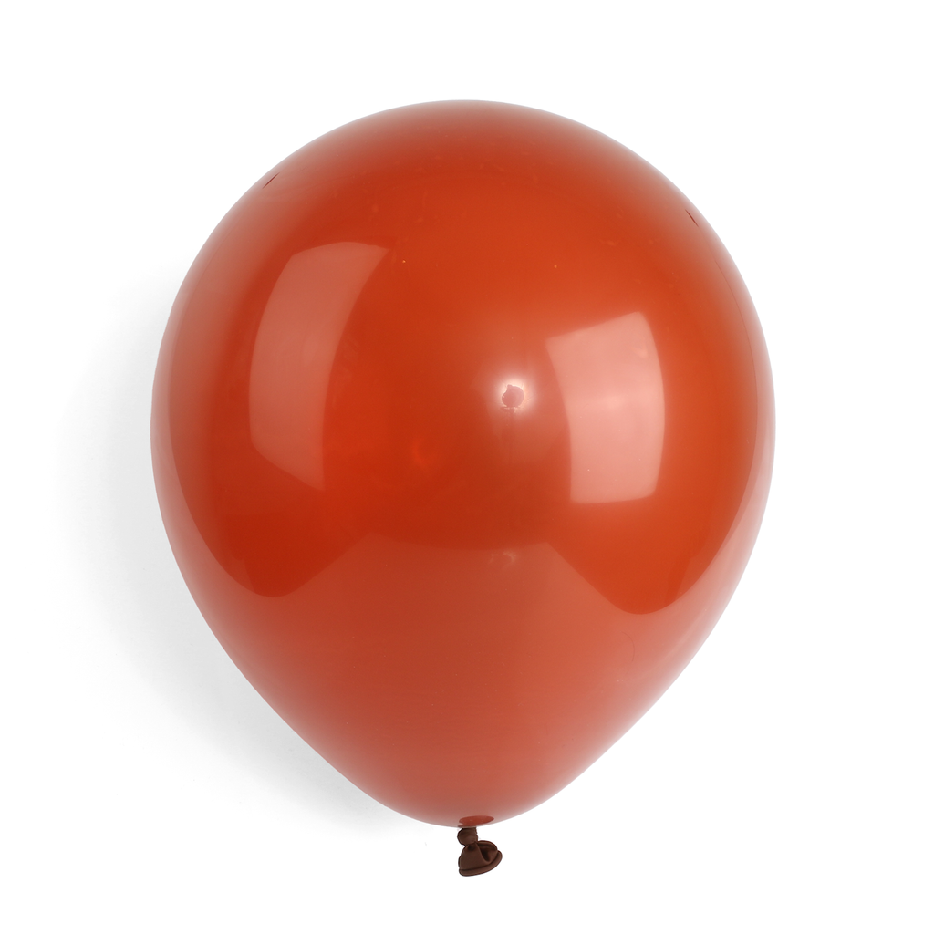10 Pearlised Brown 12" Latex Balloons