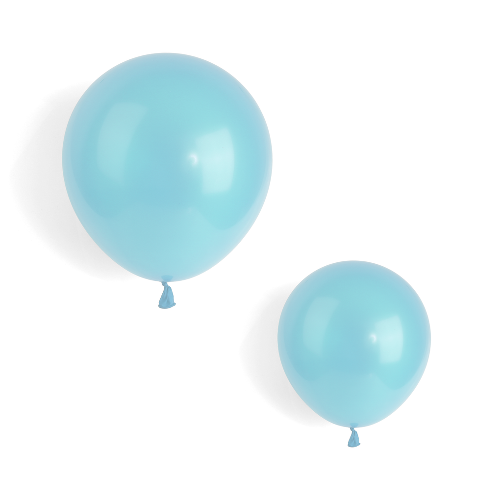 100 Pearlised Baby Blue 7" Latex Balloons