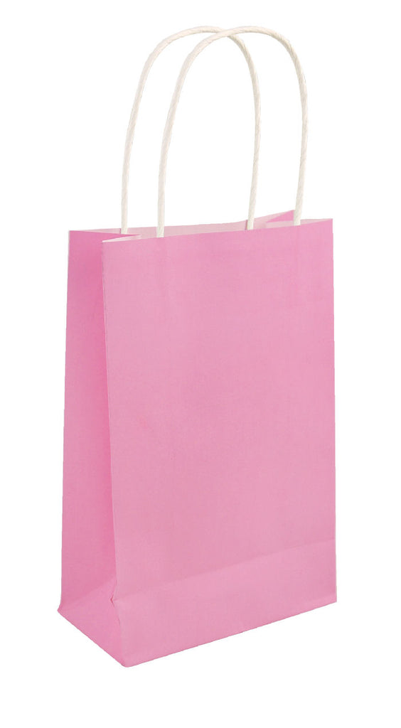 6 Baby Pink Bags With Handles