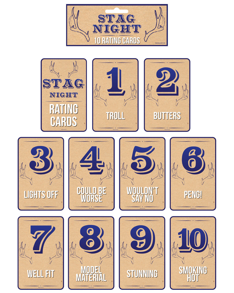 Stag Night Rating Card Game