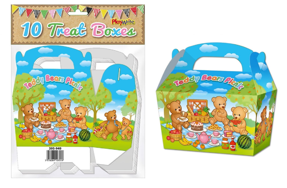 10 Teddy Bears Picnic Party Treat Boxes