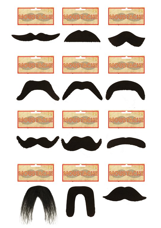 12 Moustache Collection