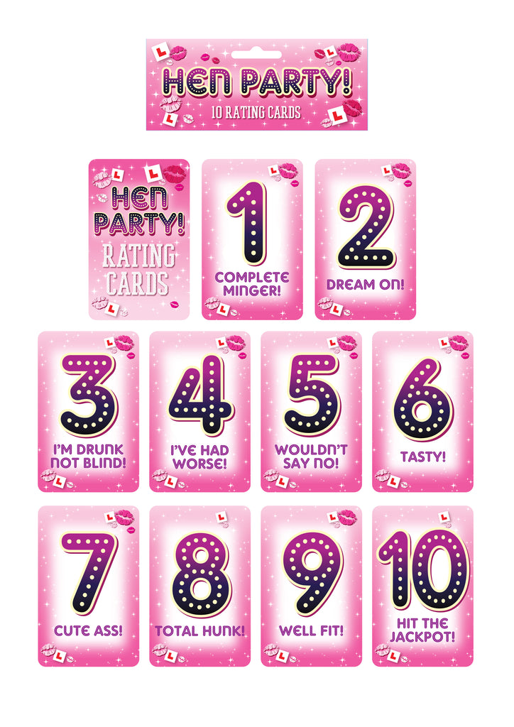 Hen Party Rating Card Game