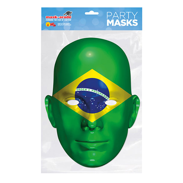 Brazil Flag - Party Mask