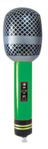 Inflatable Green Microphone
