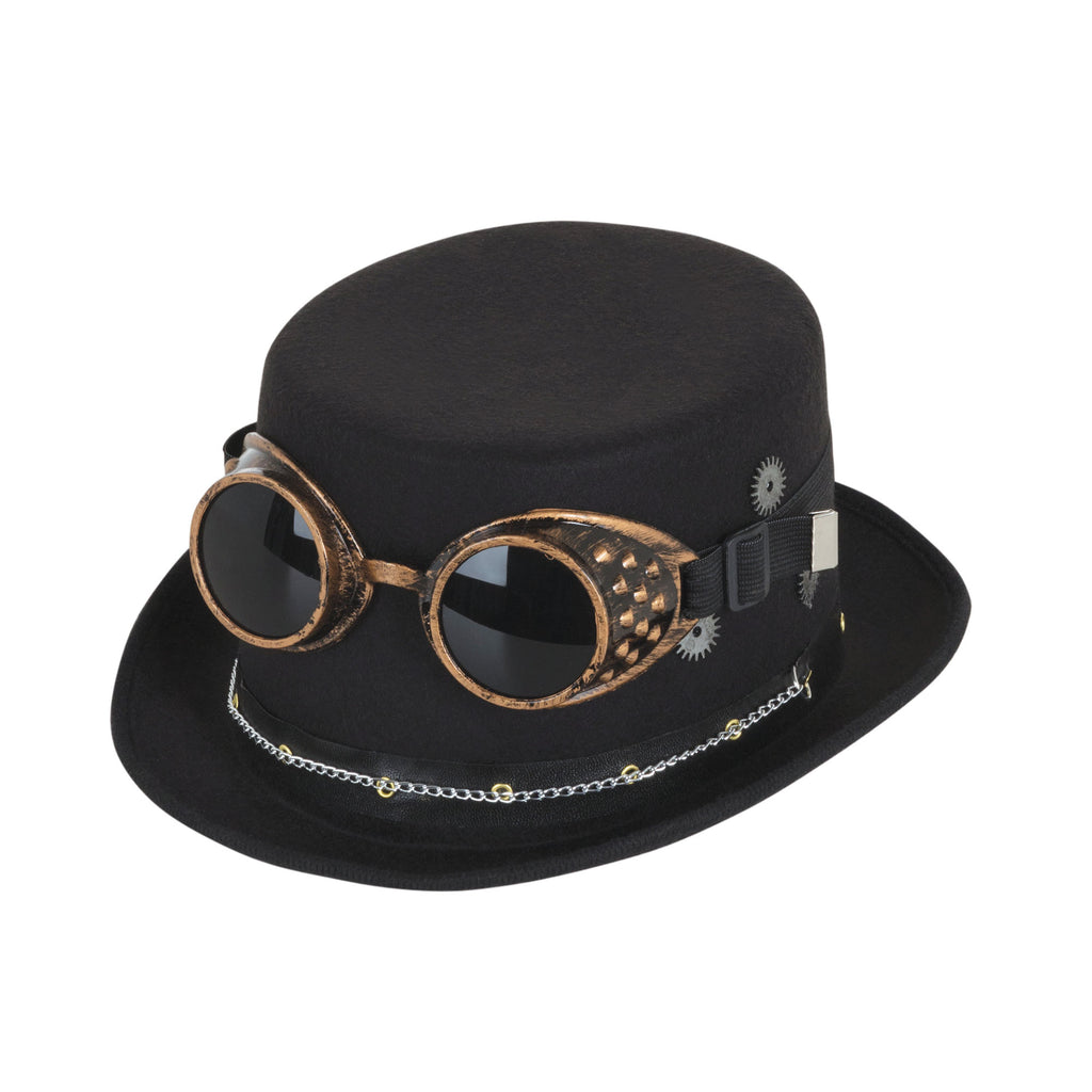 Steampunk Top Hat & Goggles