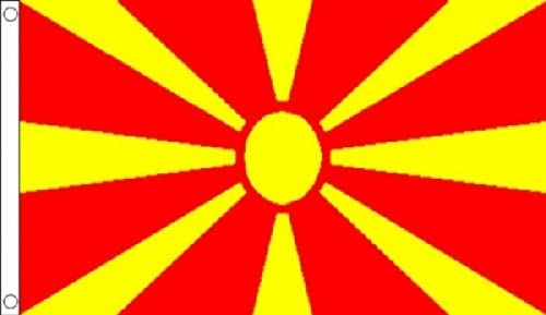 Large North Macedonia 5ft x 3ft Flag