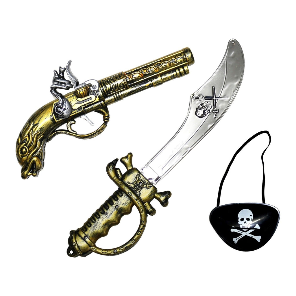 Pirate Costume Set - 3pc Including Gun