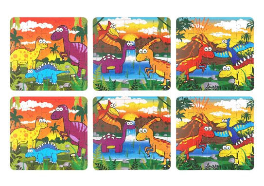 6 Dinosaur Jigsaw Puzzles