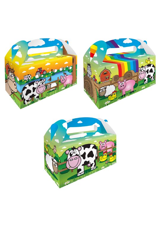 6 Large Farm Party Boxes
