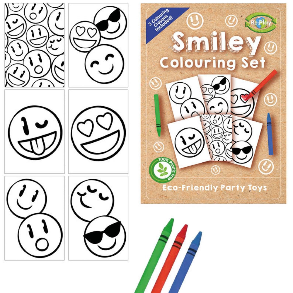 Re:Play Happy Face A6 Colouring Set