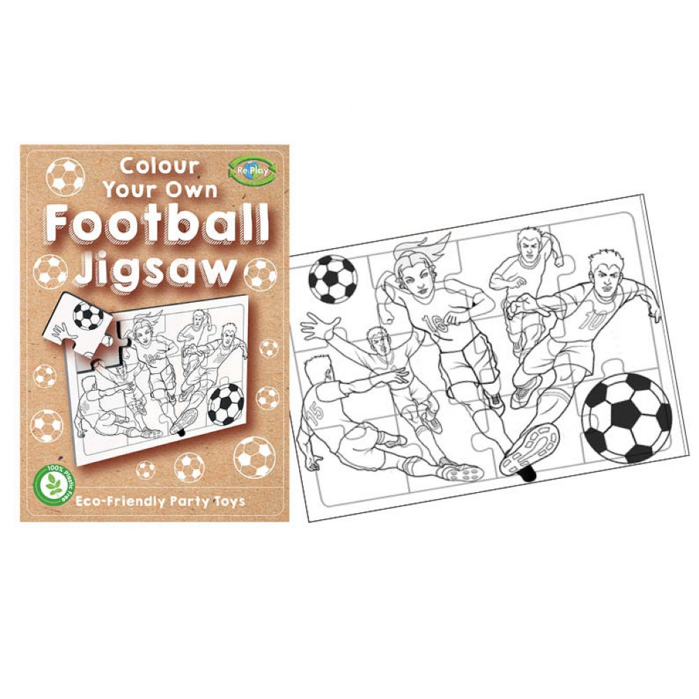 Re:Play Mini Football Colour Your Own Jigsaw Puzzle