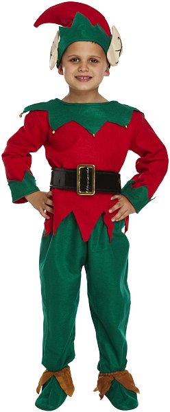 Child Christmas Elf Costume - 4-6 Years