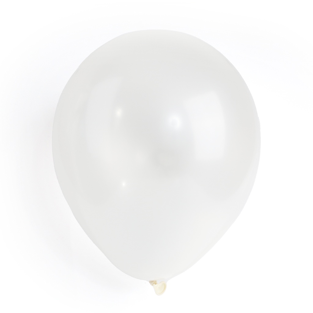 50 Pearlised Ivory 7" Latex Balloons