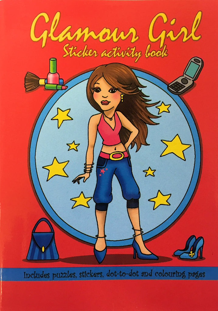 6 Glamour Girl Sticker Activity Books