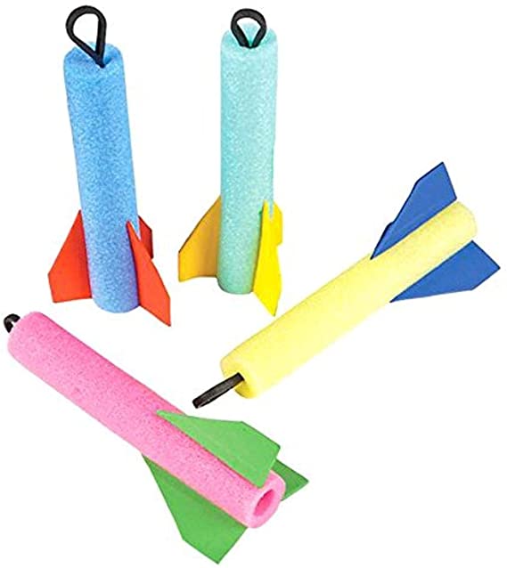6 Finger Flying Foam Rockets