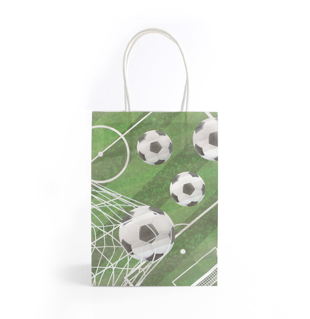 6 Football Paper Party Bags