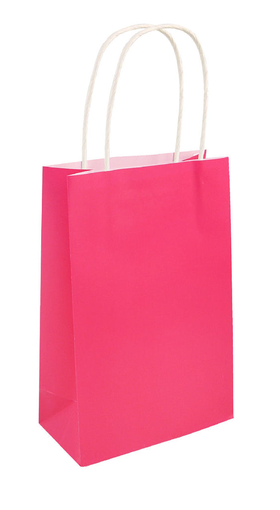 6 Hot Pink Bags With Handles