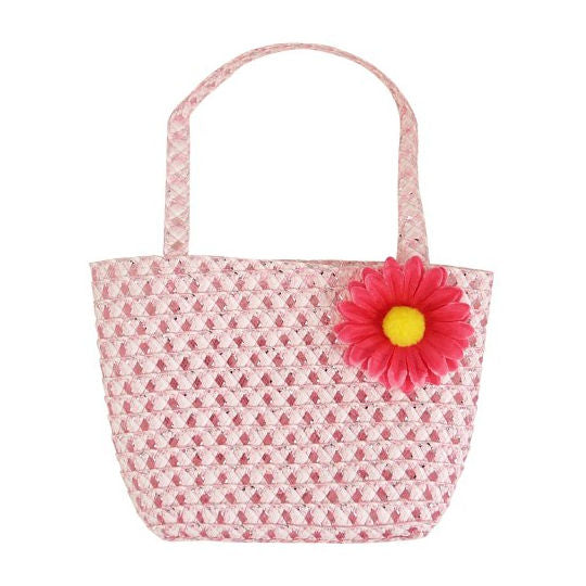 Pink Easter Bag & Flower - 15cm x 22cm
