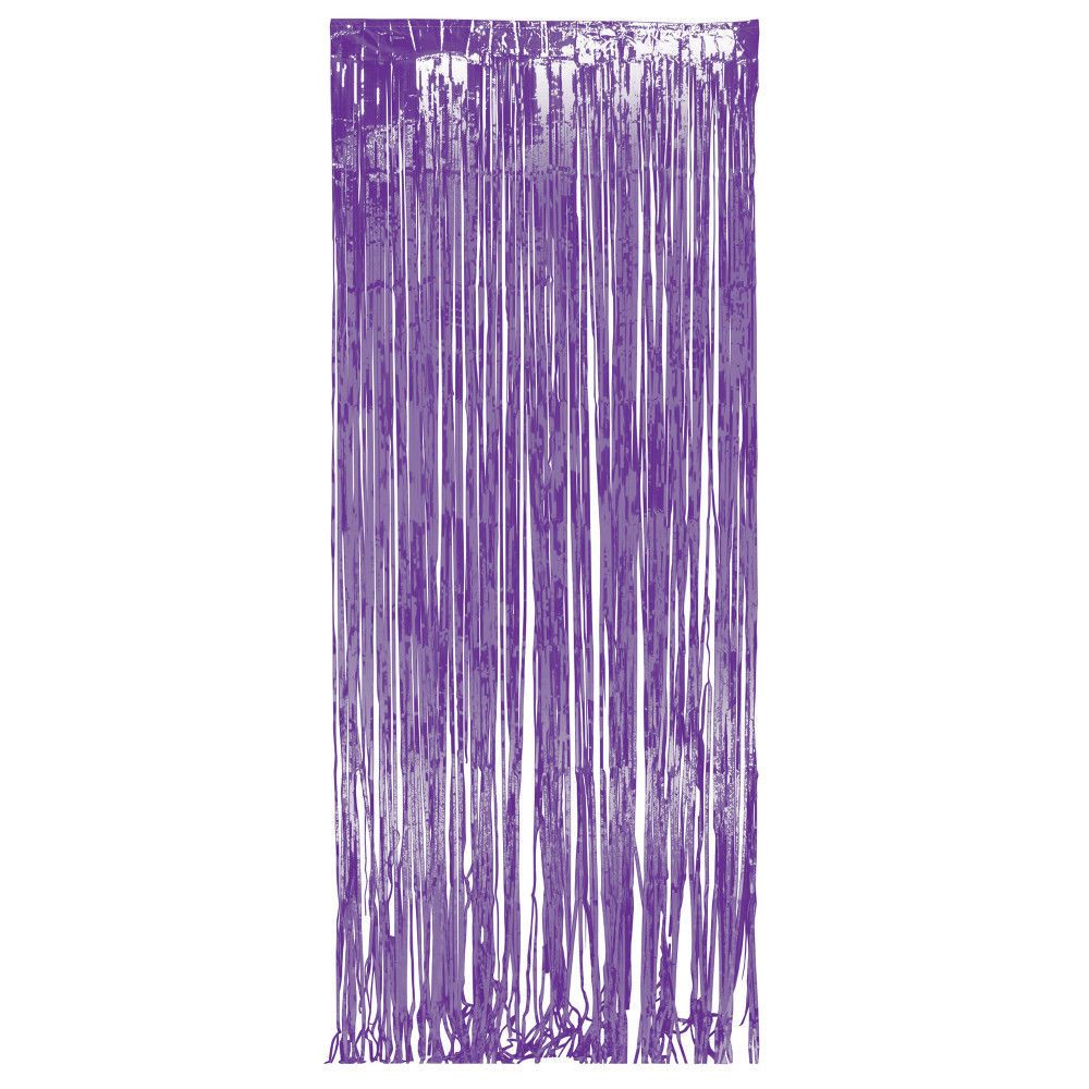 Purple Foil Door Curtain