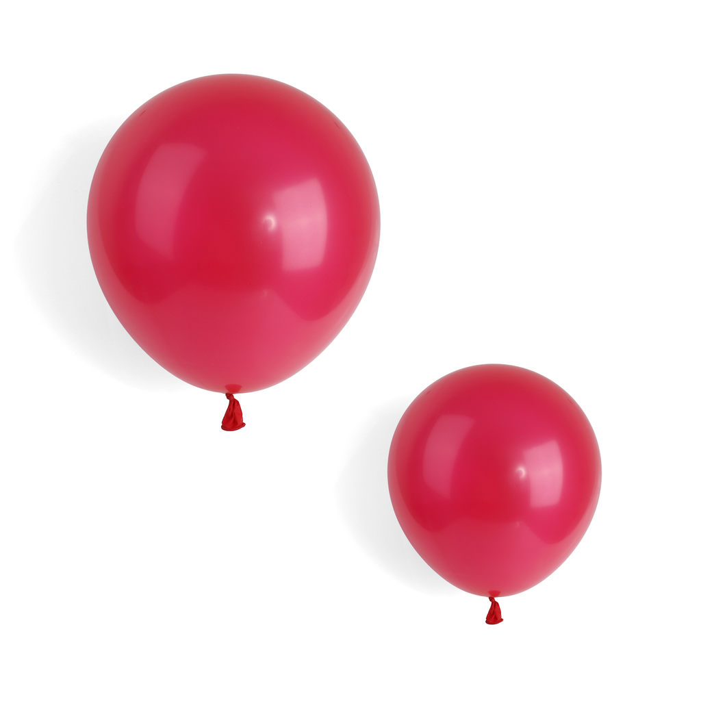 100 Pearlised Red 7" Latex Balloons
