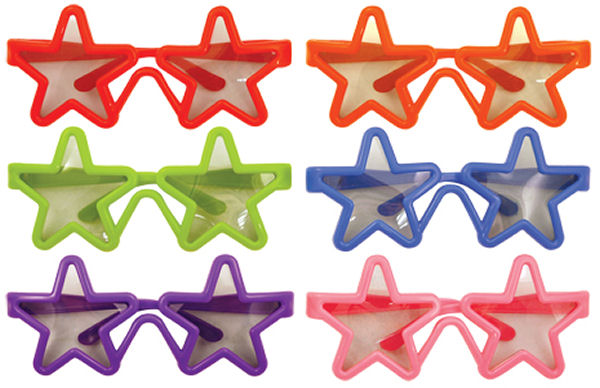 6 Child Star Shaped Glasses