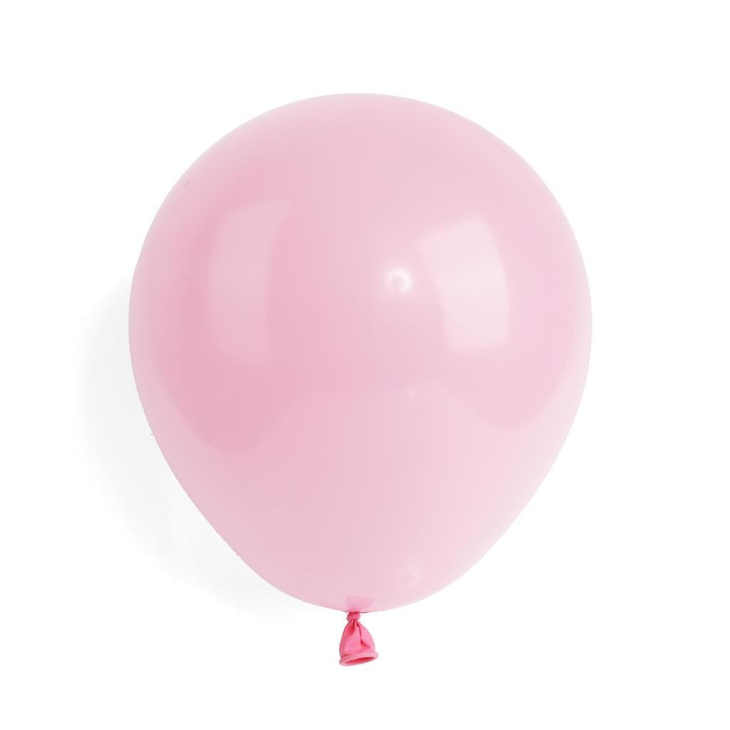 100 Pearlised Baby Pink 7" Latex Balloons