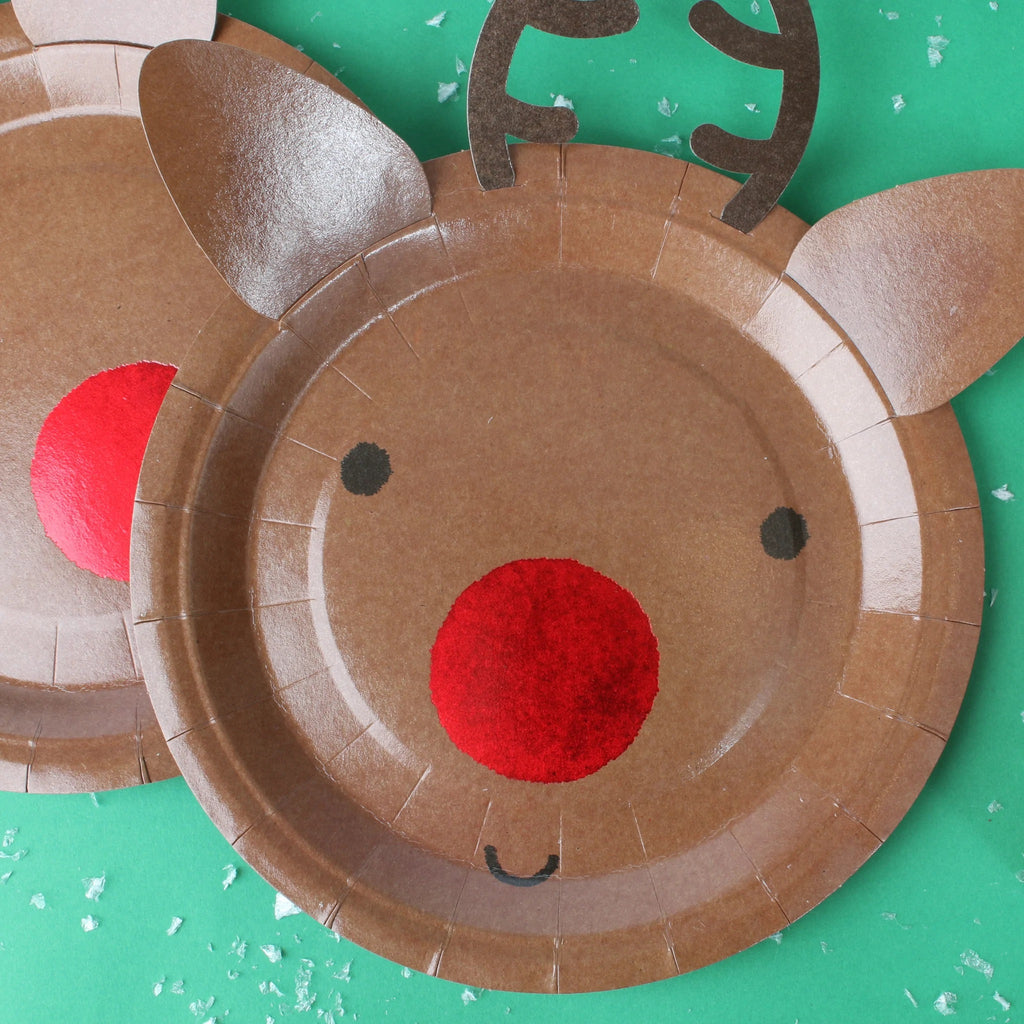 10 Reindeer 9" Paper Plates