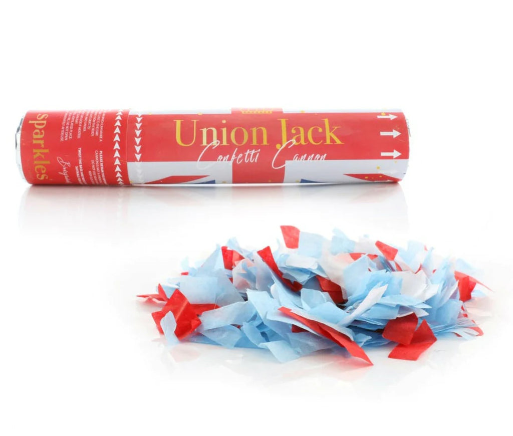 Small Union Jack Confetti Cannon