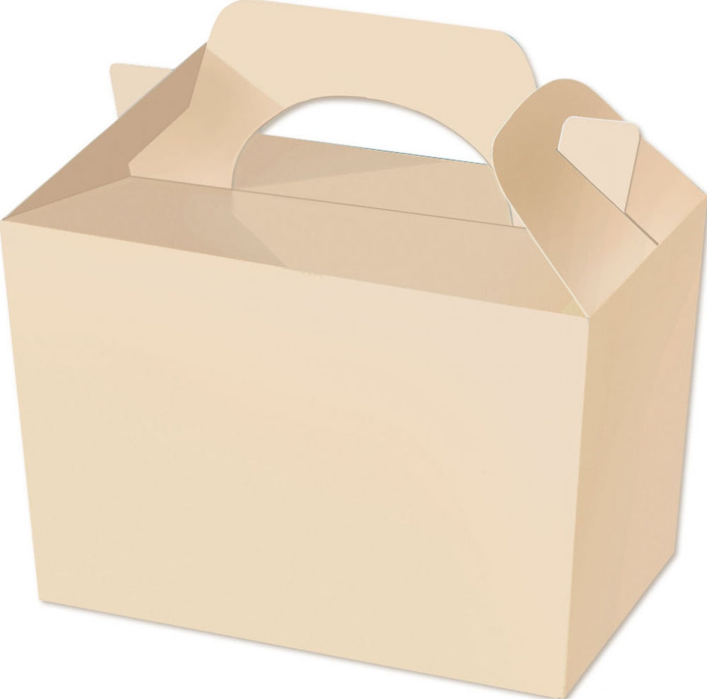 10 Ivory Party Lunch Boxes