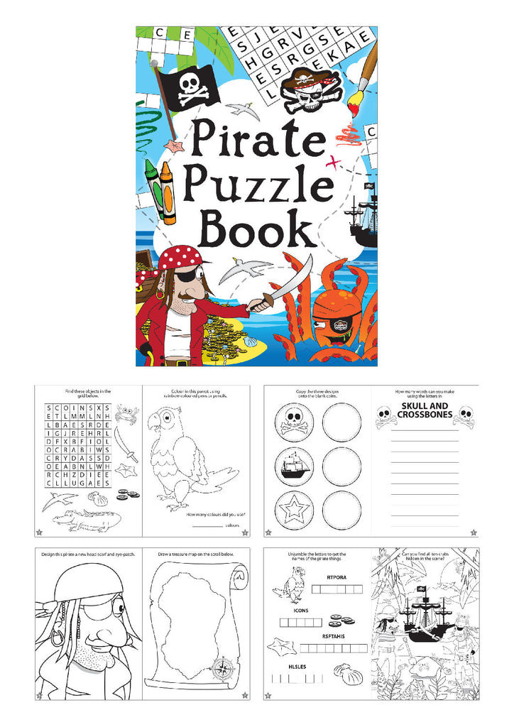 6 Pirate Puzzle Books