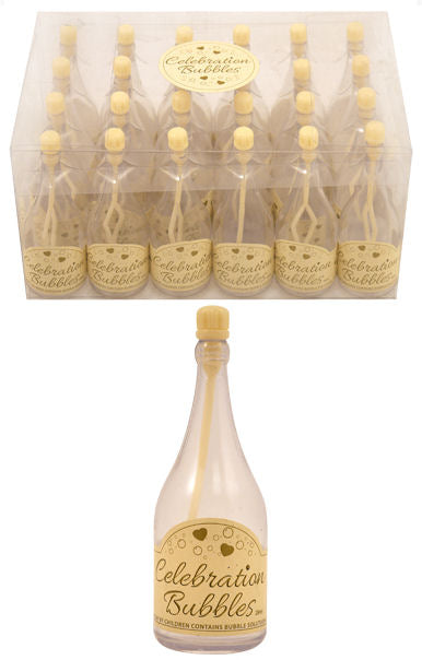 24 Cream Champagne Bottle Bubbles