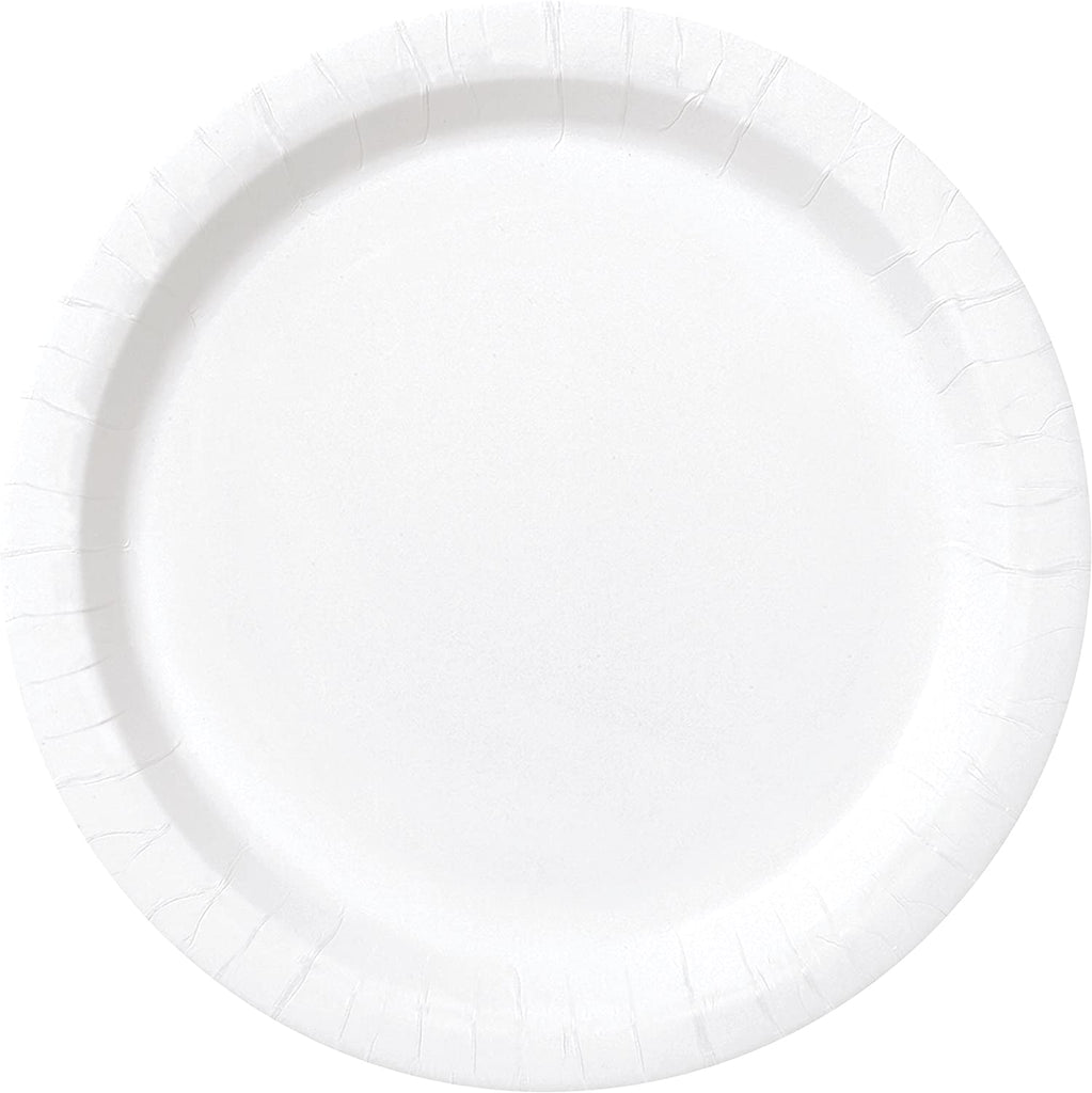 8 White 7" Paper Plates