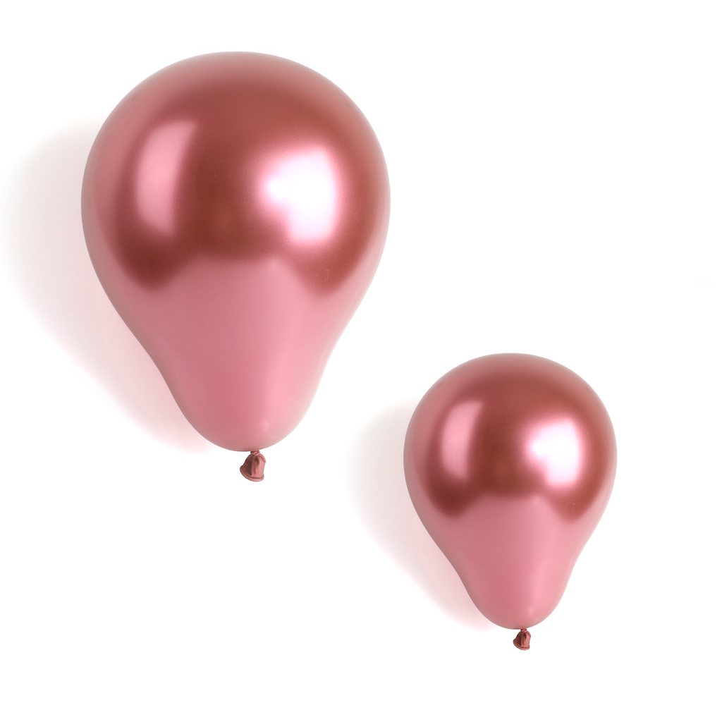 50 Metallic Red 7" Latex Balloons
