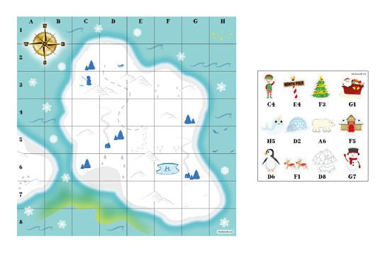 6 Christmas Treasure Map Games