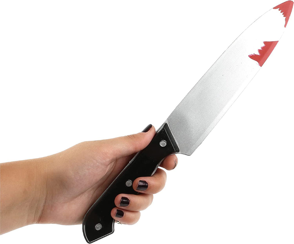 Large Bloody Kitchen Knife